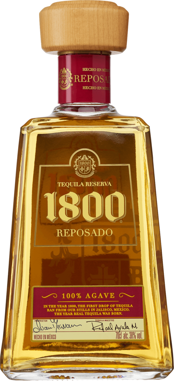1800 Reposado . En Tequila och Mezcal av typen Tequila i en 700 Flaska från