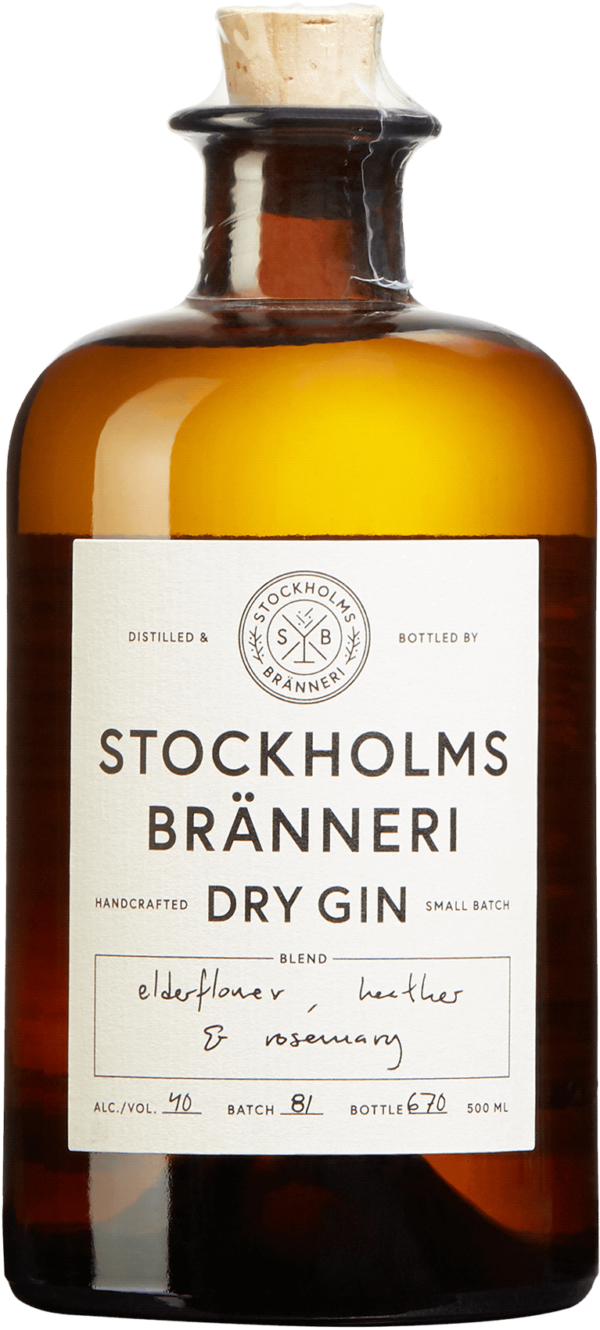 AB Stockholms Bränneri Dry Gin. En Gin och Genever av typen Gin i en 500 Flaska från Stockholms län