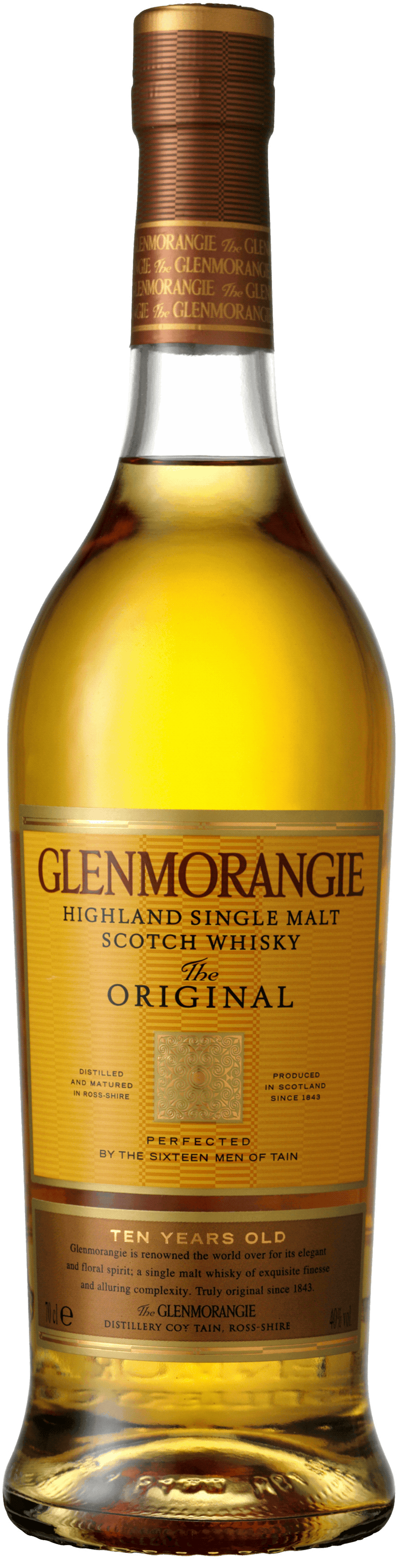 Glenmorangie 10 Years. En Whisky av typen Maltwhisky i en 700 Flaska från Skottland