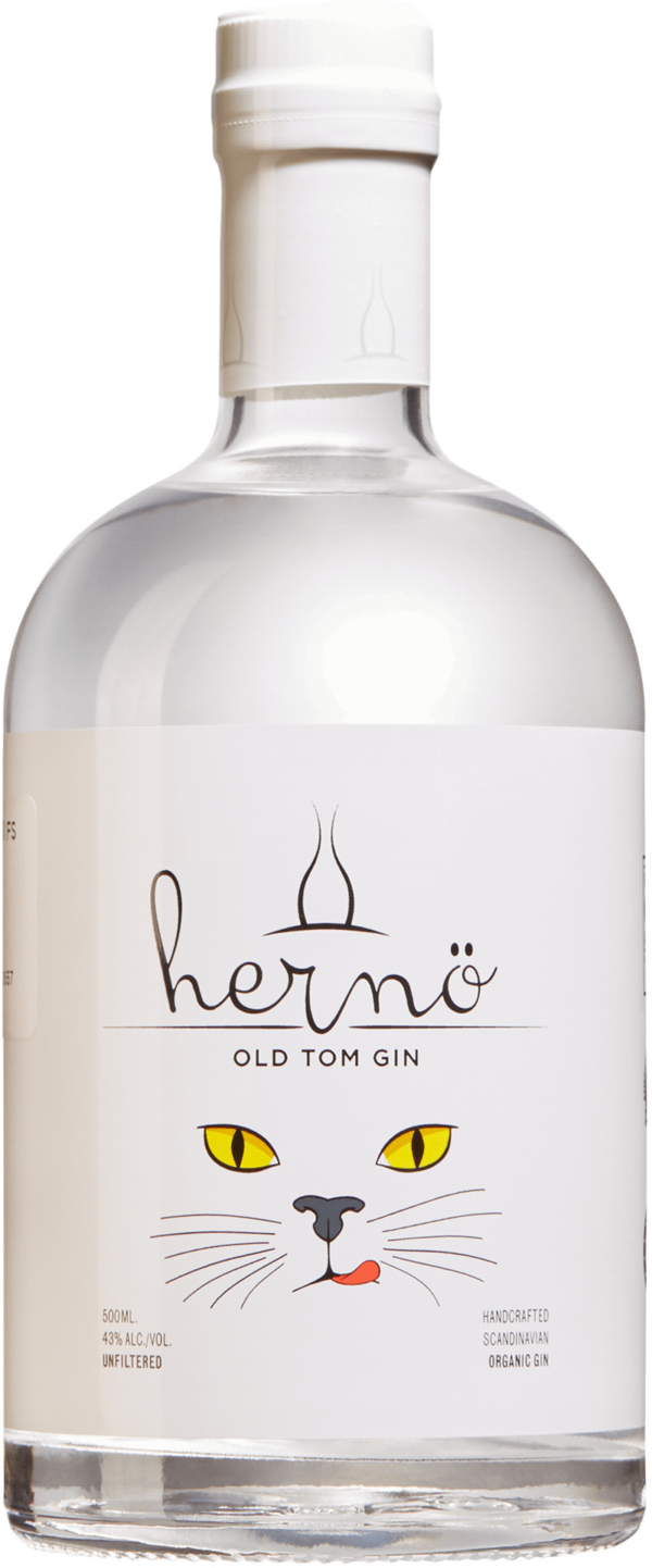 Hernö Old Tom Gin. En Gin och Genever av typen Gin i en 500 Flaska från Västernorrlands län