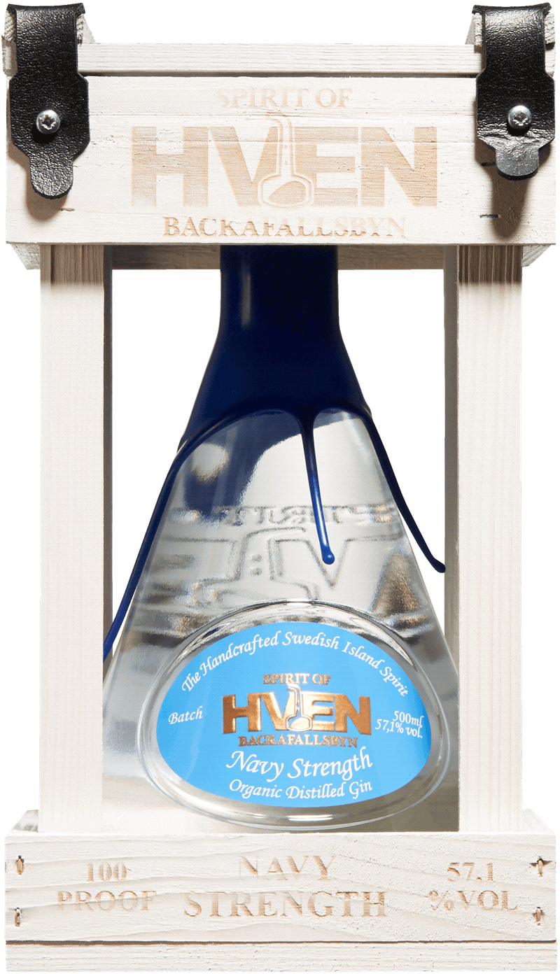 Spirit of Hven Navy Strength Organic Distilled Gin. En Gin och Genever av typen Gin i en 500 Flaska från Skåne län